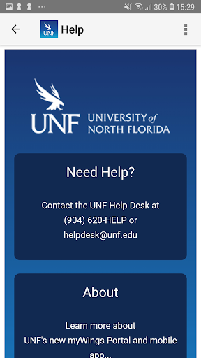 UNF Mobile (Official) Screen 2