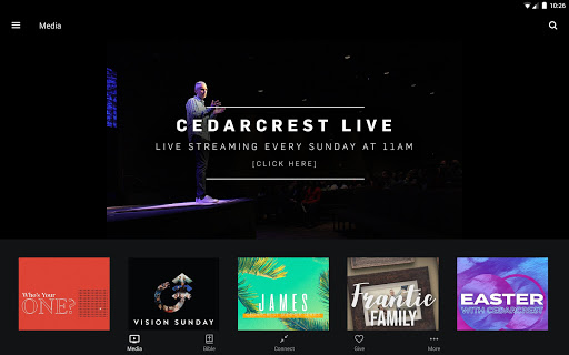 Screenshot of Cedarcrest Church