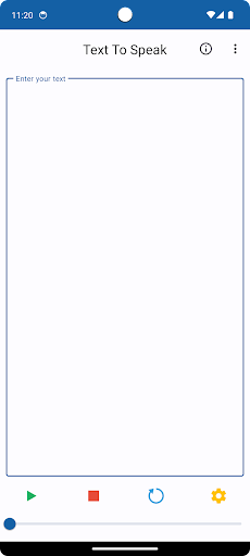 Android application Text To Speak screenshort