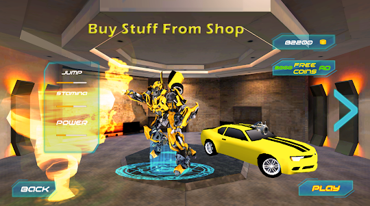 Bee Robot Car Helicopter Fight