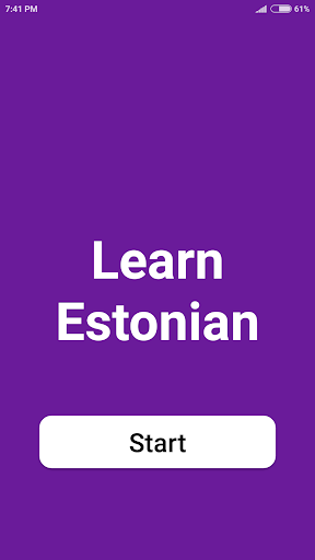 Android application Learn Estonian screenshort