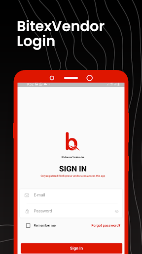 BiteExpress: Vendors Screen 2