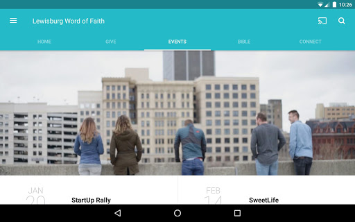 Screenshot of Community of Faith Churches