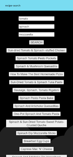 Android application RecipeSearch screenshort