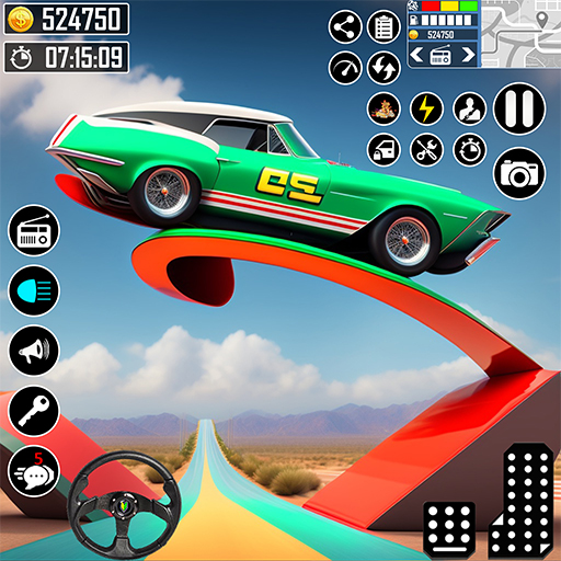 Juegos de Carros - Muscle Car Stunts Mega Ramps - Acrobacias de