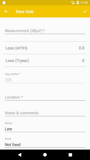 LEAKReporter Screen 3