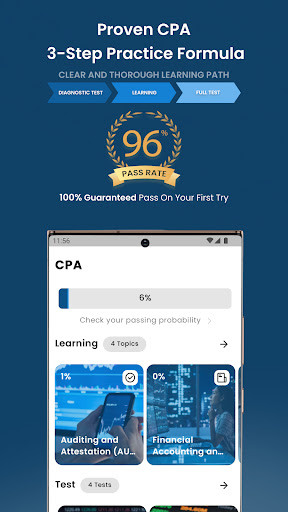 Android application CPA Practice Test 2024 screenshort