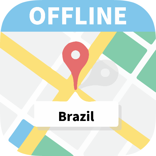 Brazil offline map logo