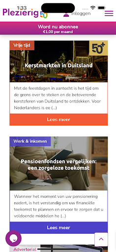 Plezierig50+ Screen 3