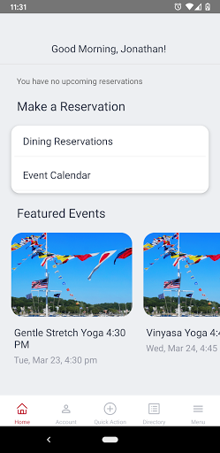 Centerport Yacht Club Screen 2