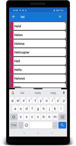 Sorani Kurdish Dictionary Screen 2