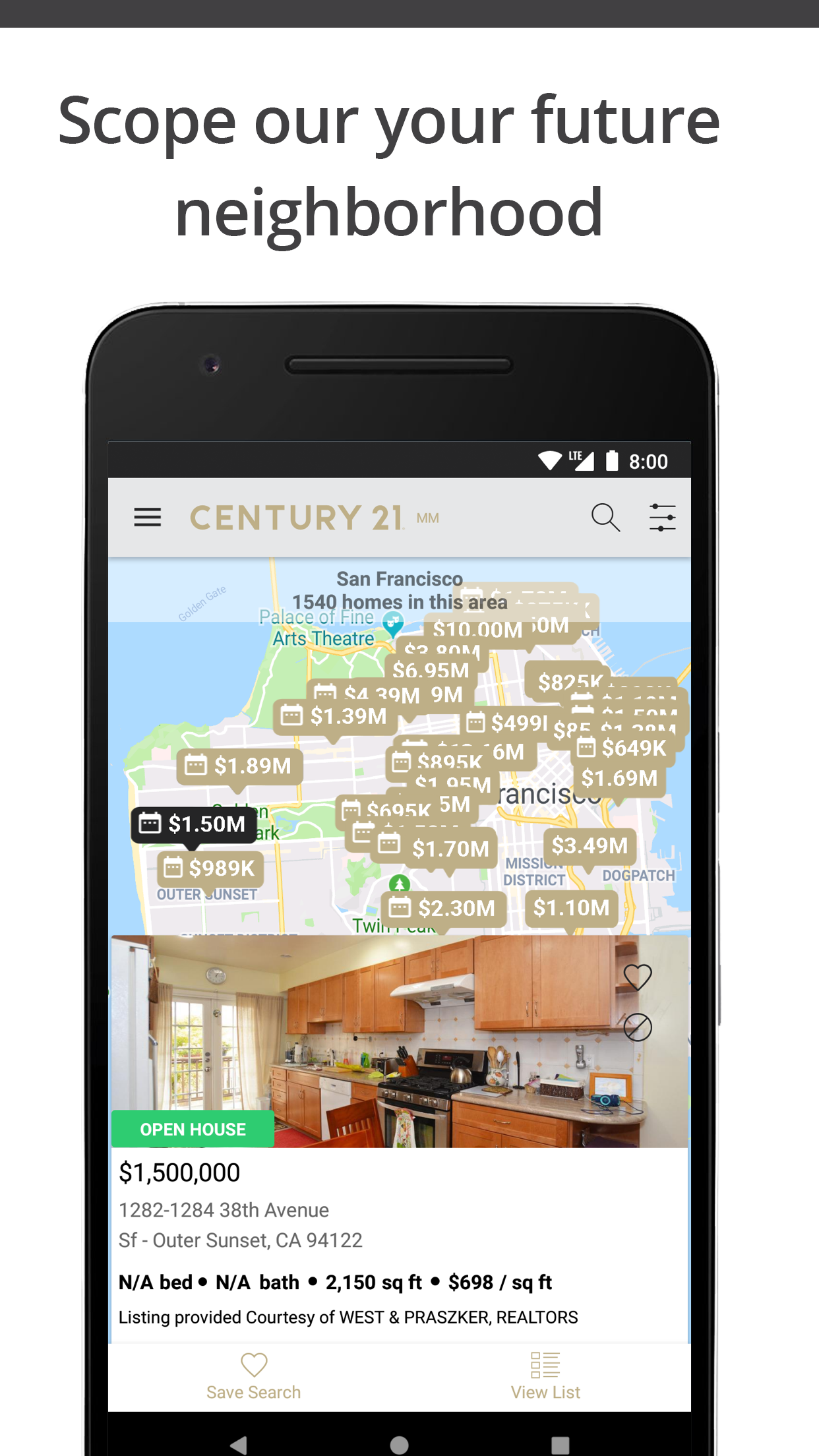 Android application CENTURY 21 Local screenshort