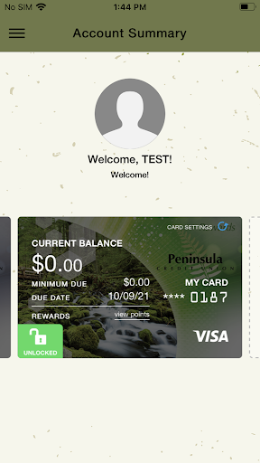 PCU Card Connect Screen 2