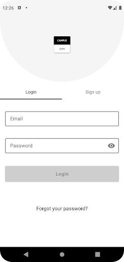 Android application Campus Gym screenshort
