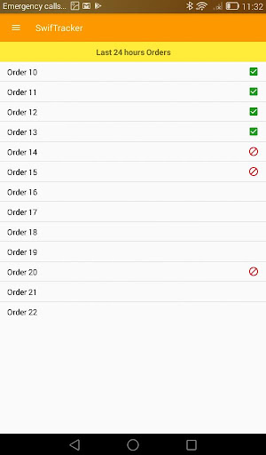 Zienix Swift Tracker Screen 3