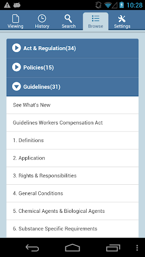 BC OHS Regulation Screen 2