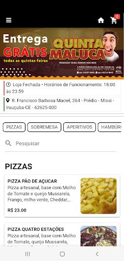 Avellar Pizzas Screen 3