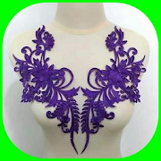 embroidery neck collar