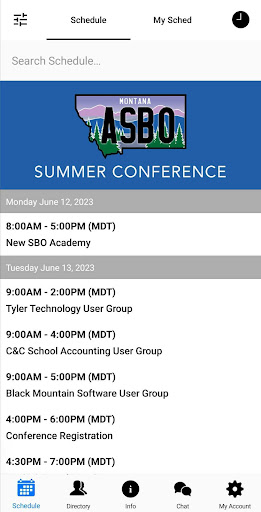Android application MASBO 2023 screenshort
