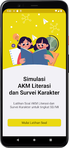 Android application Latihan Soal AKM Literasi SD screenshort