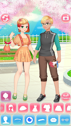 Anime High School Couple - Screenshot 1