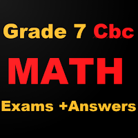 Math Std 7 Exams + Answers