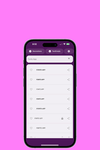 Fonts App Screen 3