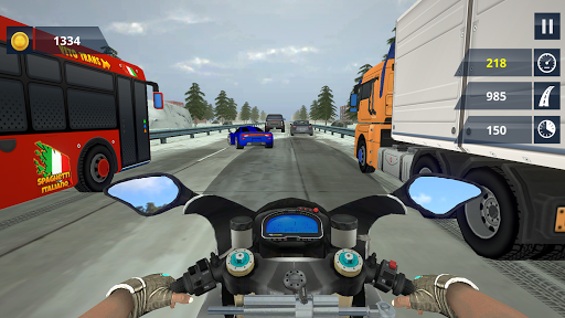 Extreme Highway Traffic Bike Race :Impossible Game apkpoly screenshots 7