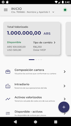 Portfolio Investment App Screen 2