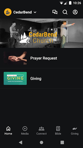 Android application CedarBend Church screenshort