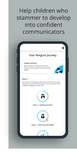 Android application Penguin: Stammering Support screenshort
