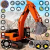 Construction Excavator Game 3D icon