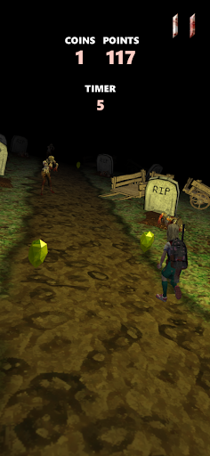 Android application Zombie Escape Dash screenshort