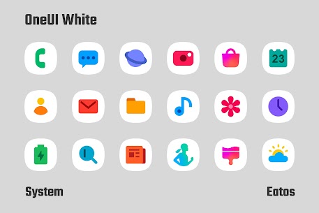 OneUI White Icon Pack MOD APK 4.8 (Patch Unlocked) 1