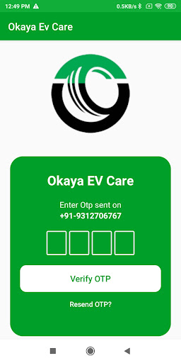 Okaya EV Care Screen 2