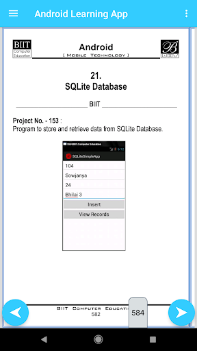 Android Training App-200 Prg Screen 3