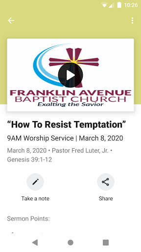 Franklin Avenue Baptist Church Screen 3