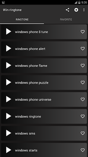 win ringtone Screen 3
