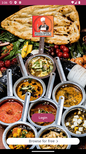 Android application Shobha Indani Cookery Classes screenshort