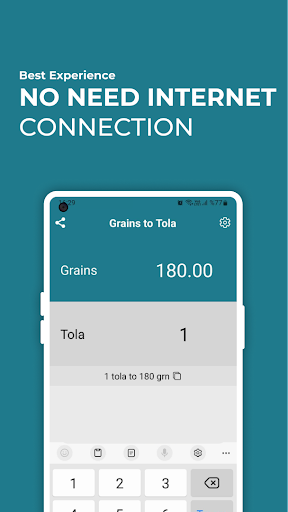 Grains to Tola Converter Screen 2
