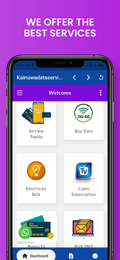 Android application Kainuwadataservices screenshort
