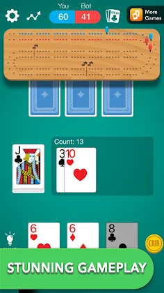Cribbage card game - Screenshot 2