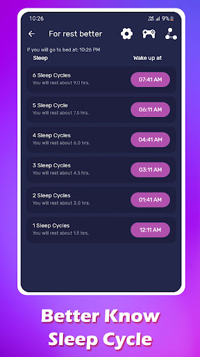 Sleep Tracker - Sleep Cycle Screen 2