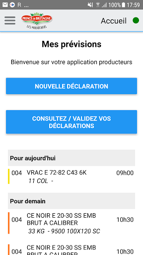 Mes Prévisions Screen 2