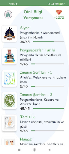 Android application Dini Bilgi Yarışması 2023 screenshort