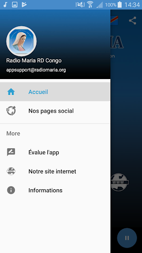 Radio Maria RD Congo Screen 3