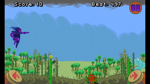 Janin - ninja jumping bamboo - Screen 3