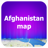 Afghanistan map travel icon