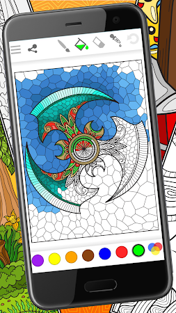 Game screenshot ColorSky: adult coloring book hack