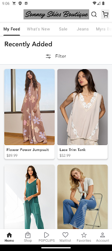 Android application Shop Sonney Skies Boutique screenshort